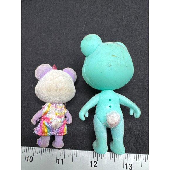 Flocked Animal Figures FLAWS Doll Toy Set Various Conditions Cats Bears Dogs - Picture 9 of 14